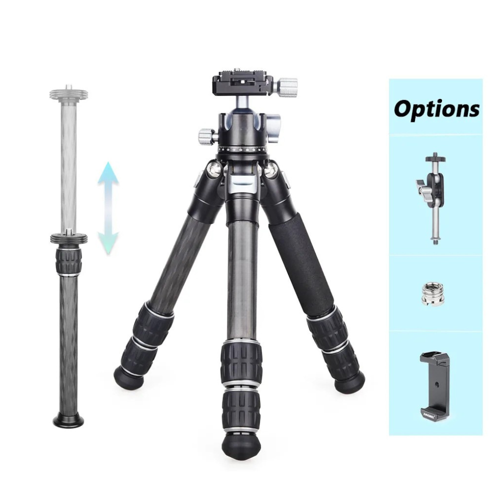 Compact Travel Tripod Set with D28 Ballhead and Arm