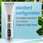 Rechargeable Dog Grooming Trimmer with LCD, Adjustable Cutter Head & USB Charging