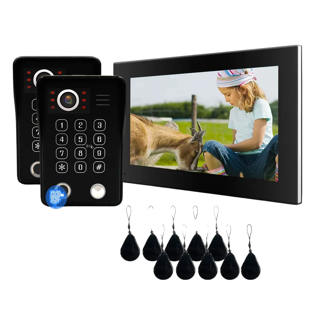 1080P Video Intercom System with Touchscreen and Motion Alerts