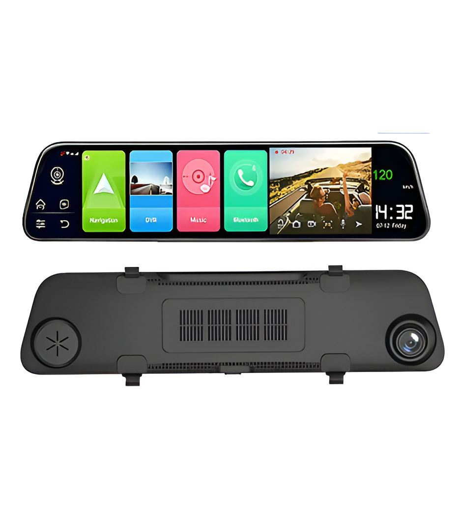 1080p Dual Dash Camera with GPS, 4G, 12 inch Touch Display