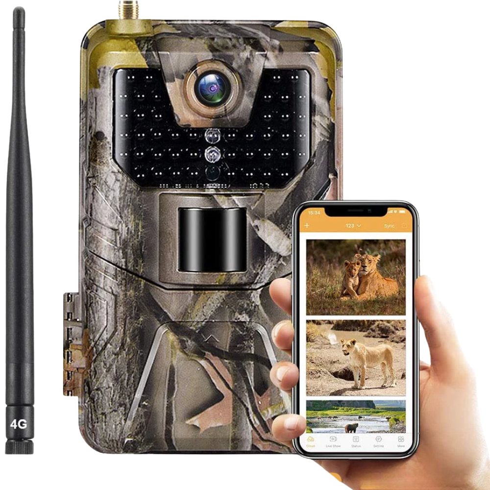 Outdoor Wildlife Camera with Live APP View, 30MP, 4K Video and 20m Night Vision