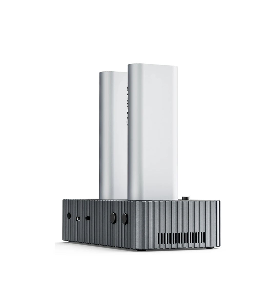 2-Bay M.2 NVMe SSD Clone Docking Station with 40Gbps Speed