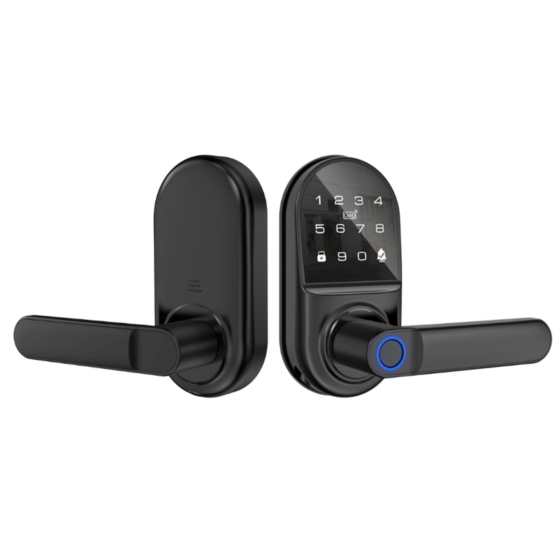 Digital Door Handle Lock with Fingerprint Reader, PIN Code and NFC Card Access
