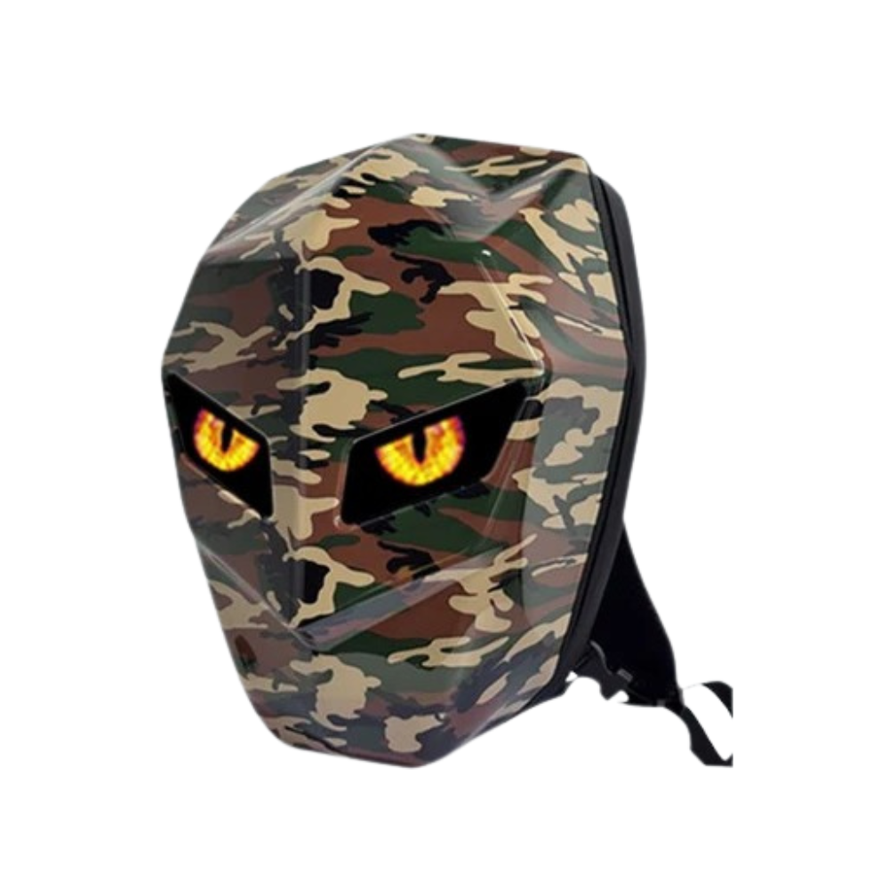 LED Smart Backpack with Hard Shell, Waterproof 47cm Travel & Laptop Bag, Displays GIFs & Text