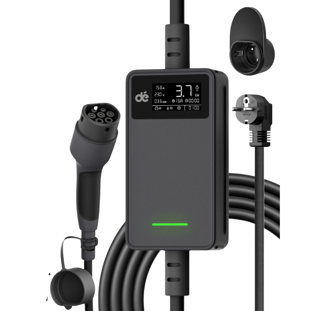 Smart Adjustable 3.7kW EV Charging Cable for Home