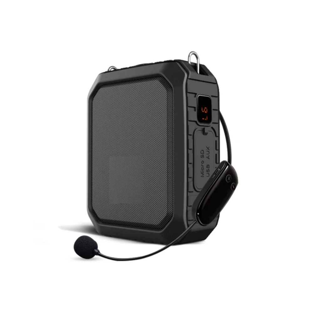 18W Waterproof Bluetooth Voice Amplifier with Wireless Mic and Power Bank Function