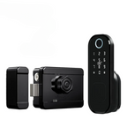 Outdoor Smart Lock with Remote, Fingerprint & Keypad Entry Reversible Handle Design