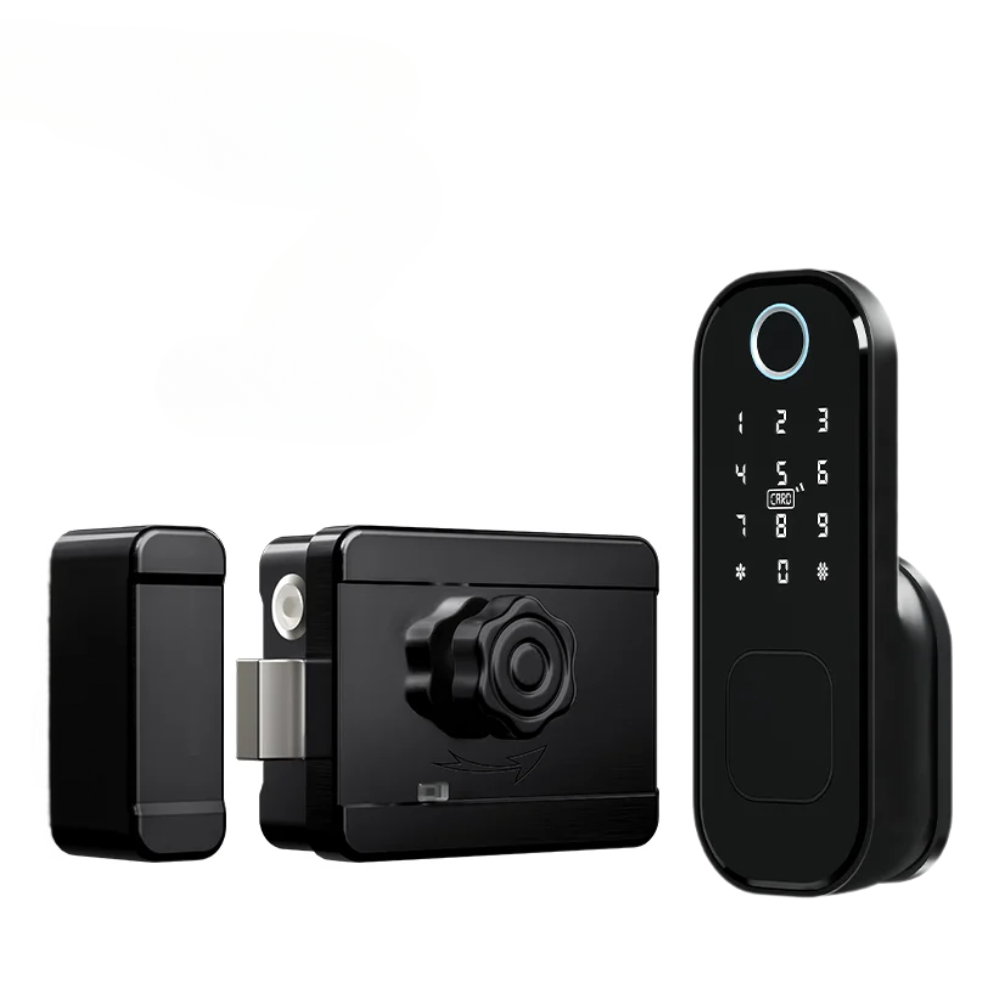 Outdoor Smart Lock with Remote, Fingerprint & Keypad Entry Reversible Handle Design