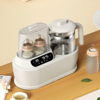 1L Electric Milk Warmer & Kettle 3-in-1 with Auto Thermostat and Glass Body – Gift Boxed