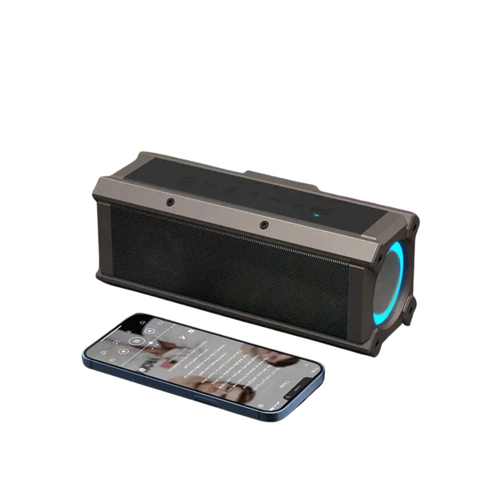 100W Wireless Speaker with Deep Bass, RGB Light Show, and TWS Stereo Pairing