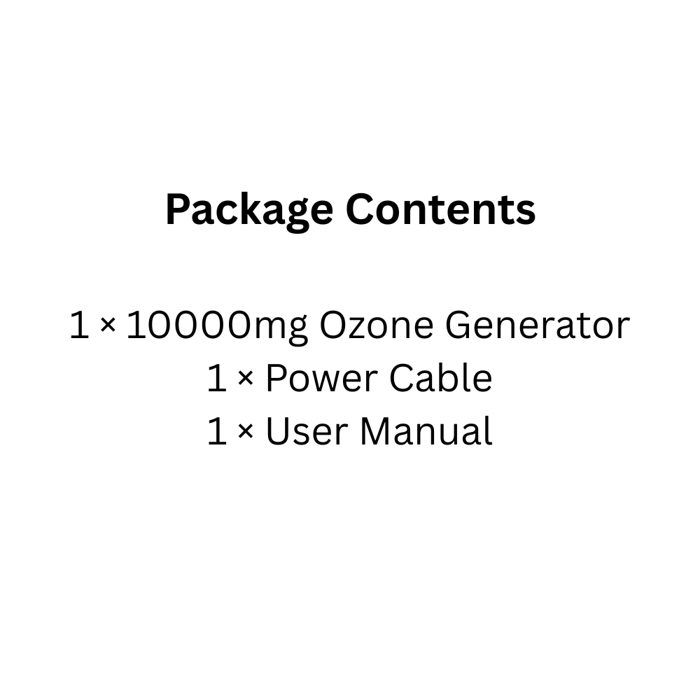 Compact Ozone Air Purifier 10000mg/h for Home, Office, Car & Small Rooms