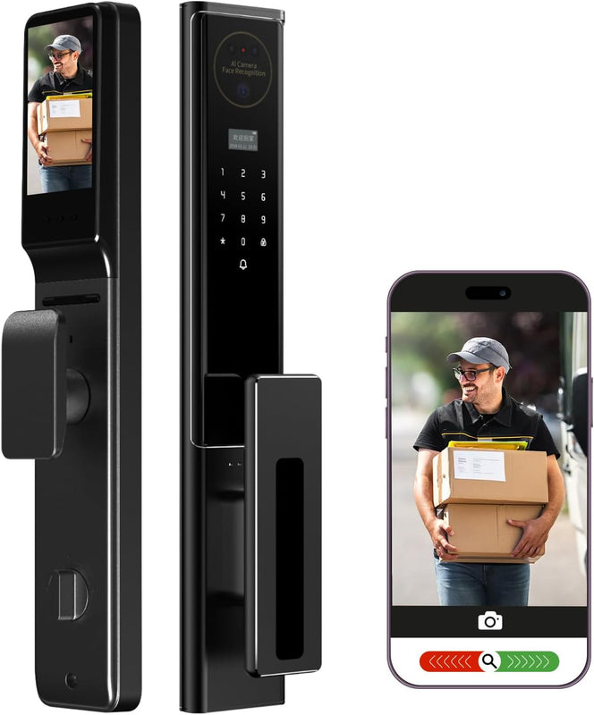 Digital Smart Door Lock for Wood and Metal Doors with Face and Password Access