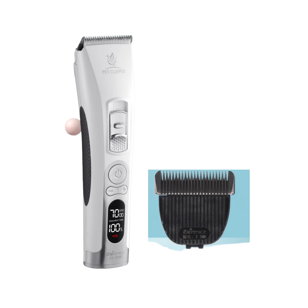Cordless Pet Grooming Clipper Set for Dogs – Rechargeable Electric Trimmer with USB Charging