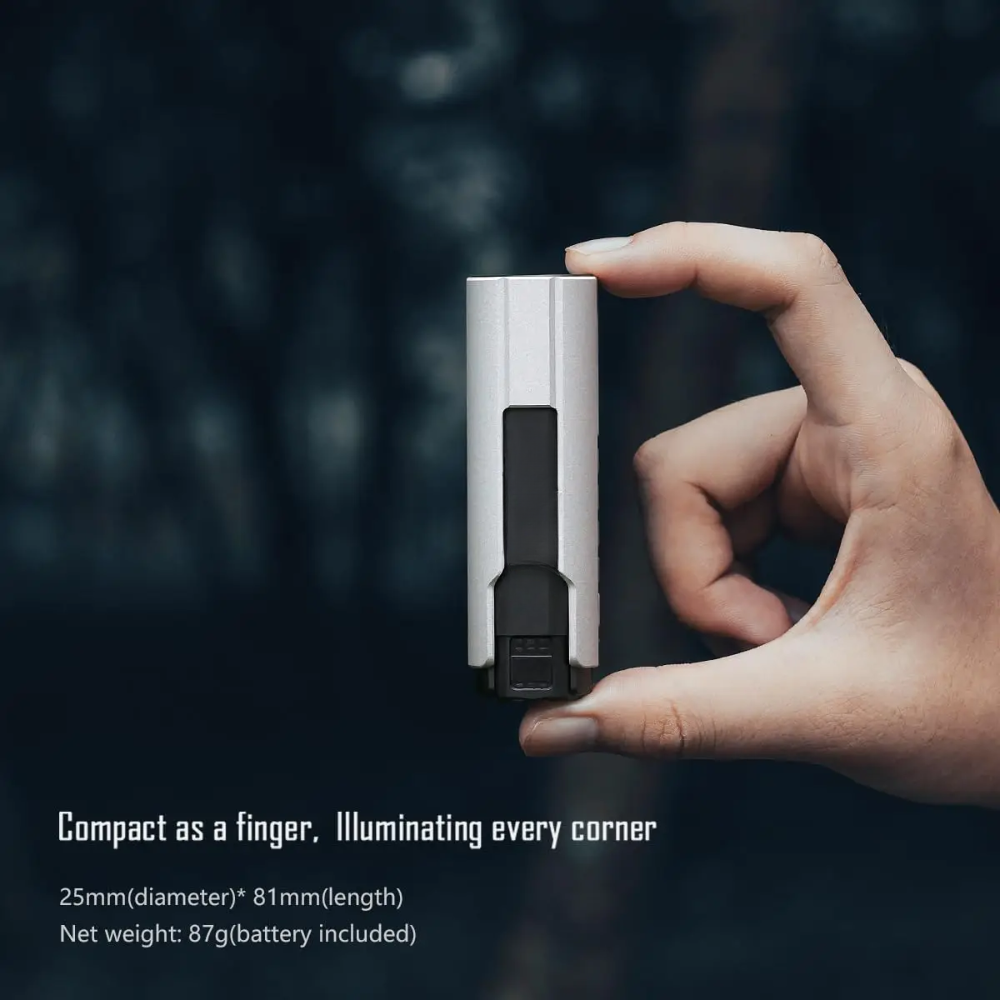 Lightweight Pocket LED Flashlight 1200 Lumens with Multiple Modes for Outdoor Use