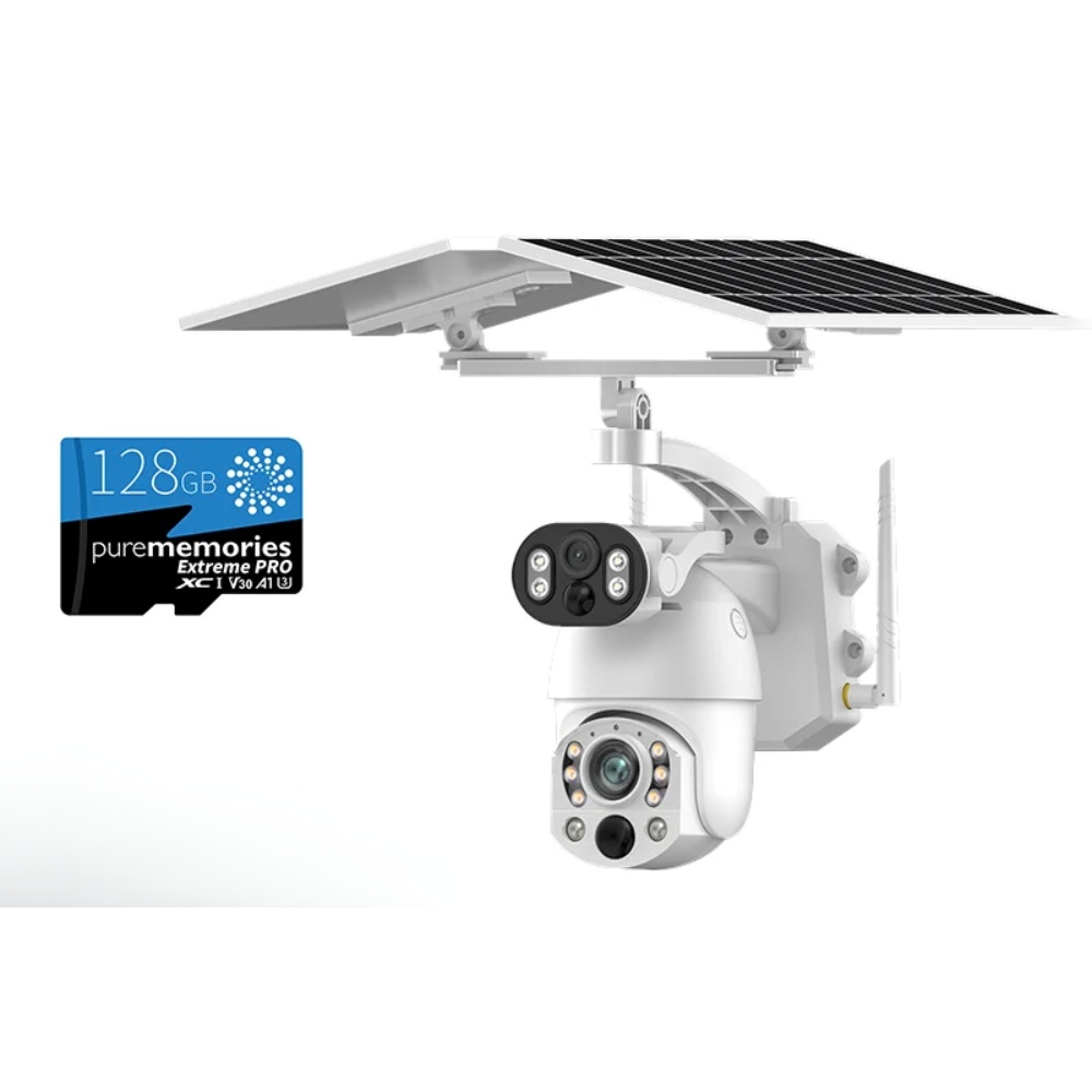 Dual Lens 10MP Outdoor Solar PTZ Camera