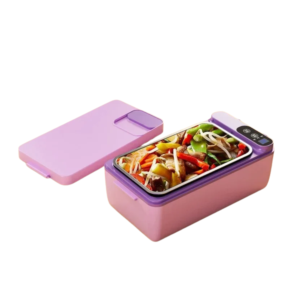 1L Portable Electric Lunch Box with USB Rechargeable Heating