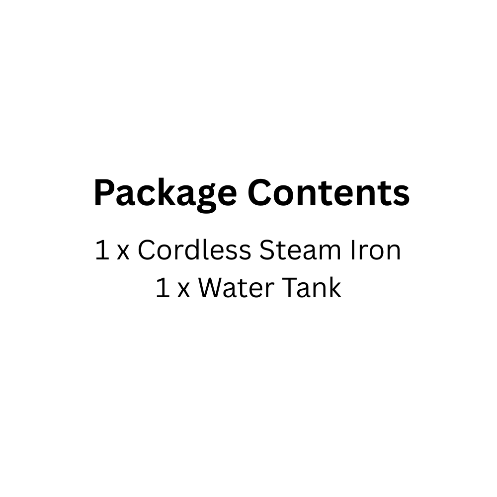 Cordless Handheld Steam Iron 1600W with 135ml Tank – Portable Clothes Steamer for Home or Travel