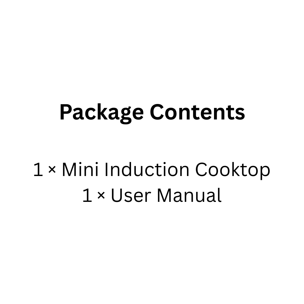 1200W Mini Induction Cooker with Adjustable Heat and Sleek Microlite Panel