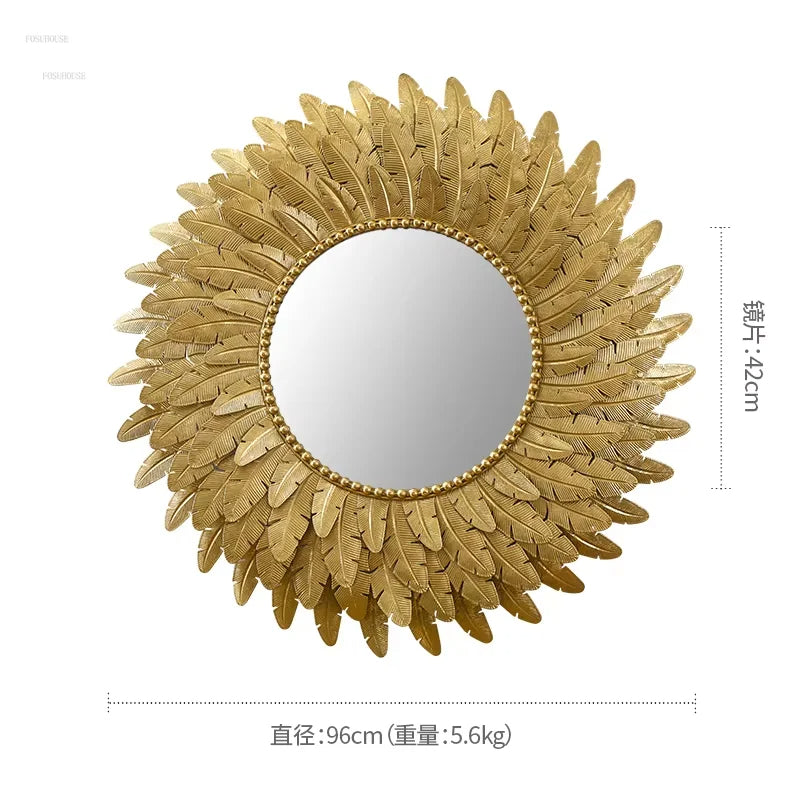 90x90CM Round Makeup Mirror for Home or Vanity Wall Decor