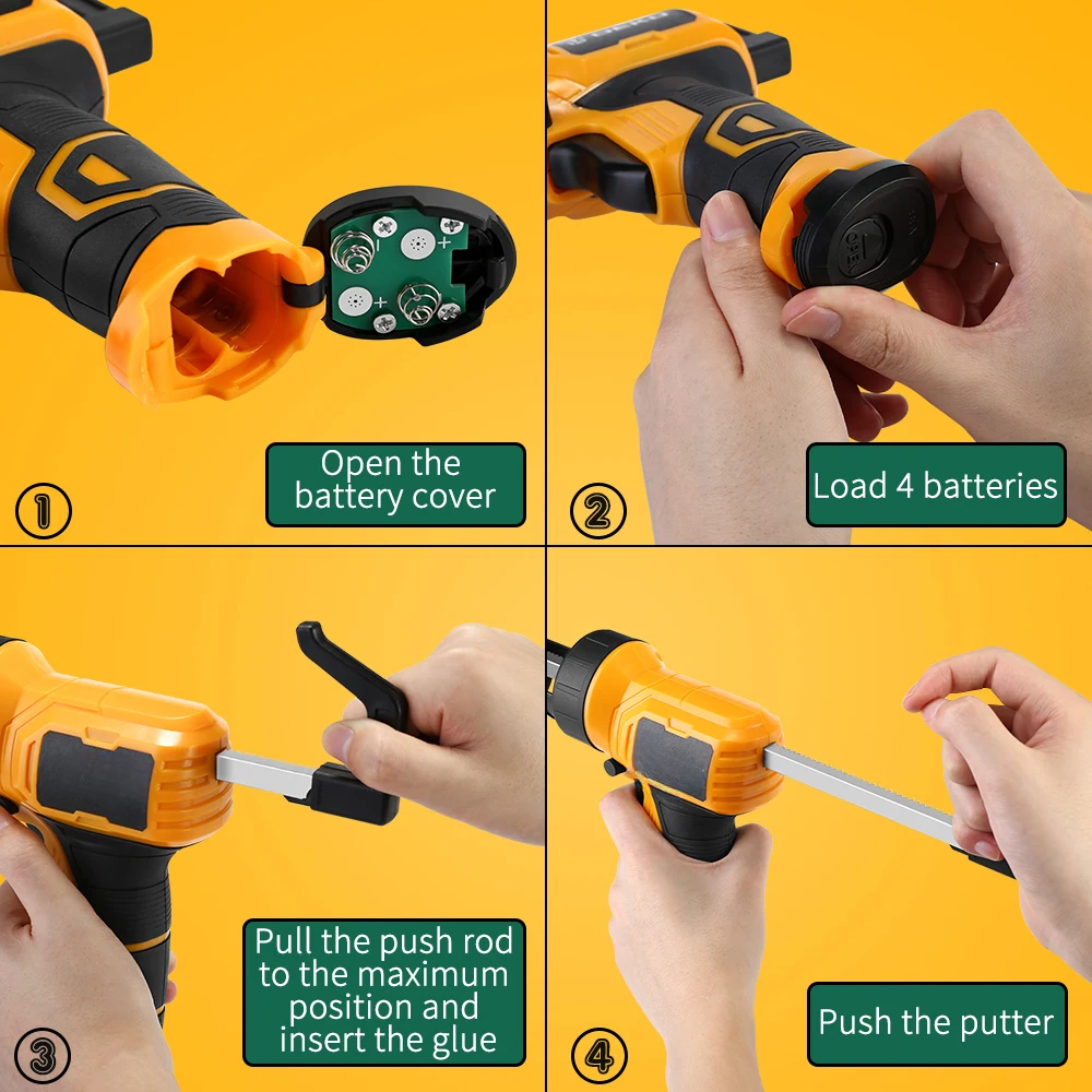 Electric Hot Glue Gun with Long Battery Life – Ideal for Sealing, Repairs & Home Crafting