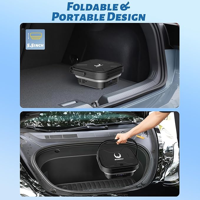 Portable Cordless Car Washer 6-in-1 Spray Gun 36 Bar Rechargeable Pressure Cleaner