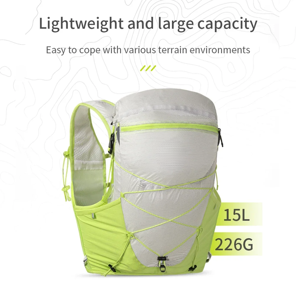 15L Outdoor Hydration-Ready Backpack for Running, Hiking and Trekking