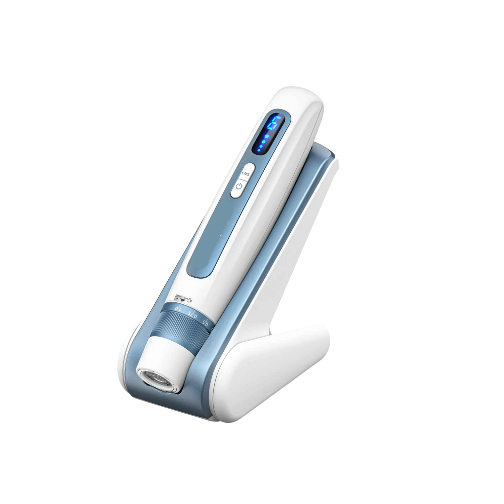 2-in-1 Microneedling Pen with EMS, 6-Speed Control & Rechargeable Battery