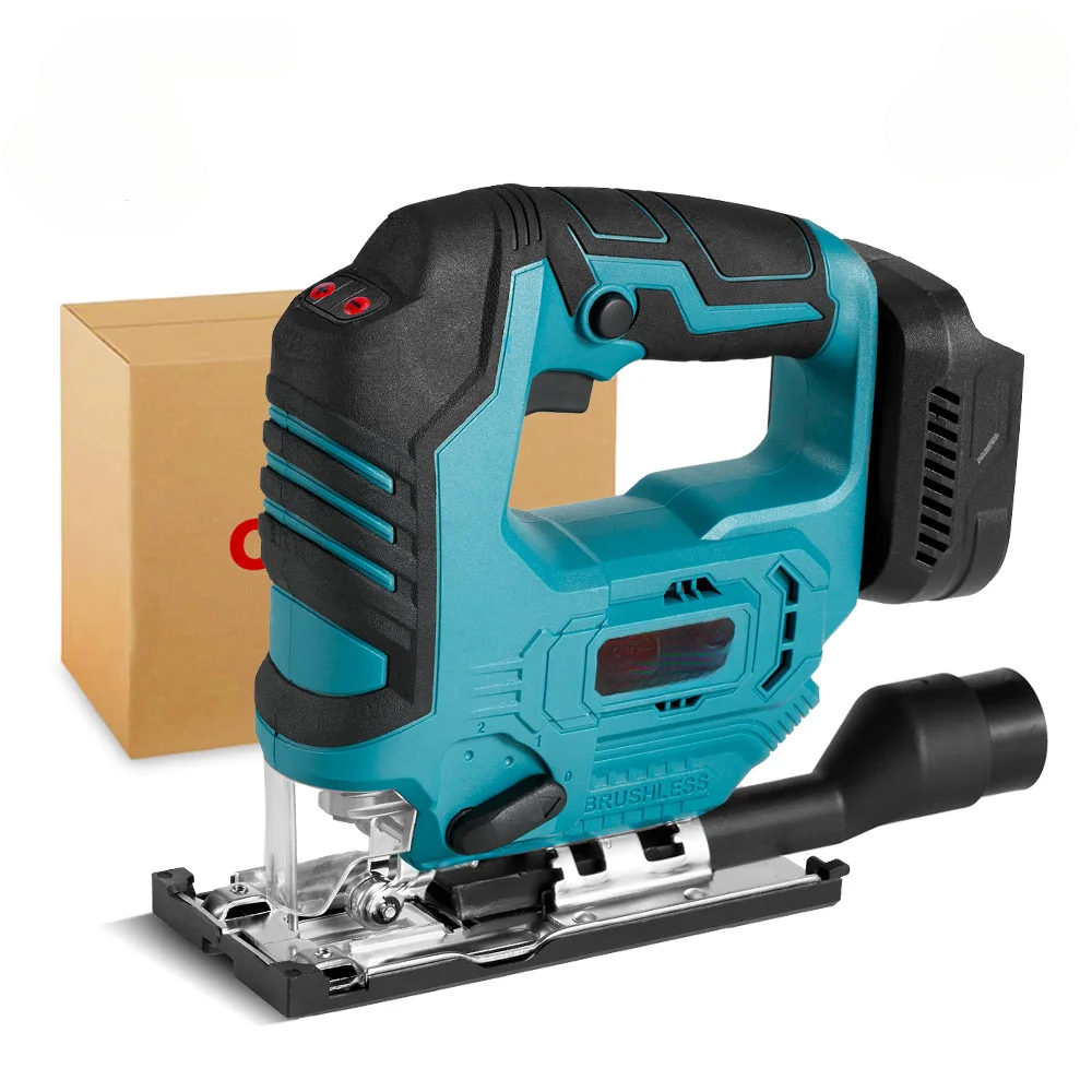 Portable Electric Jig Saw Cordless 1000W, Adjustable 45° Angle, 4 Accessories Included