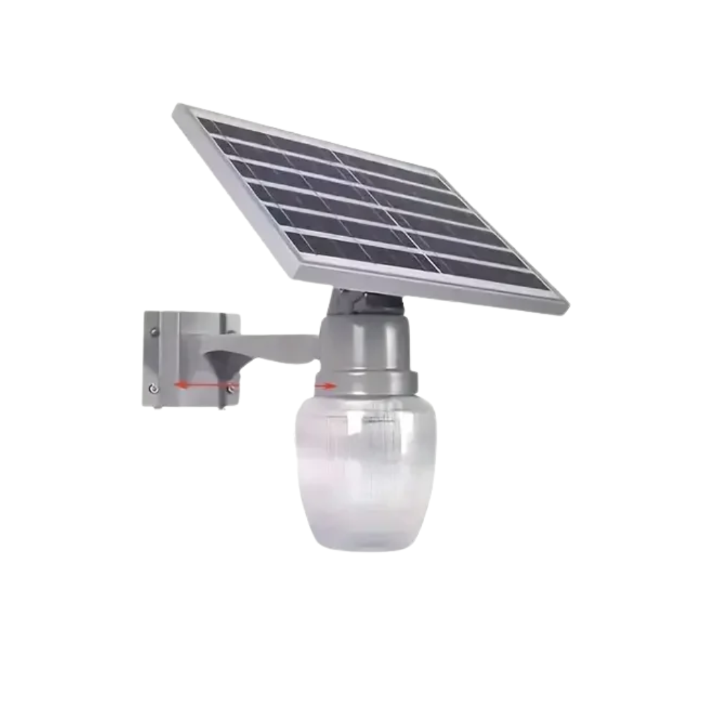 300W Outdoor Solar Street Lamp Auto Light Sensor, Remote, and 6000mAh Battery