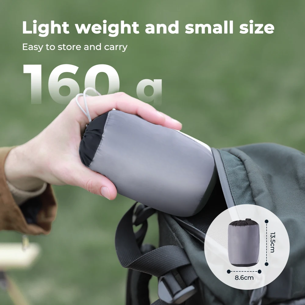 Ergonomic Inflatable Pillow for Camping, Travel and Home Use