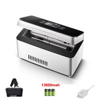 White 13600mAh USB-Powered Mini Medical Fridge Quiet Portable Cooler for Insulin & Pills