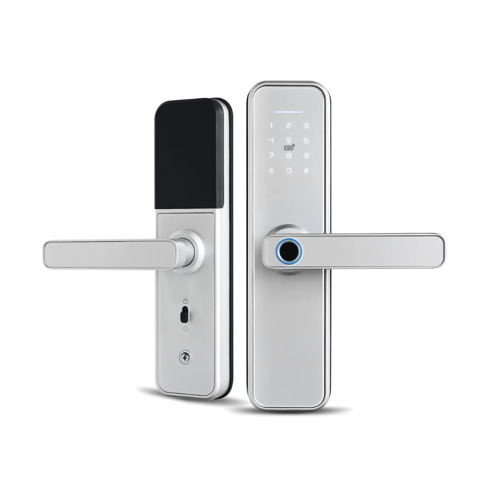 Electronic Biometric Door Lock with App, Keypad, RFID & Mechanical Keys – IP66 Waterproof