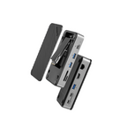 10-in-1 USB-C Dock with M.2 NVMe/SATA SSD Enclosure, 4K HDMI, RJ45, Cooling Fan, 100W PD