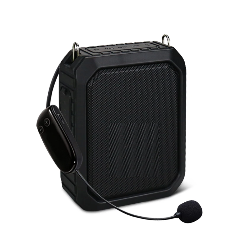 18W Waterproof Bluetooth Voice Amplifier with Wireless Mic and Power Bank Function