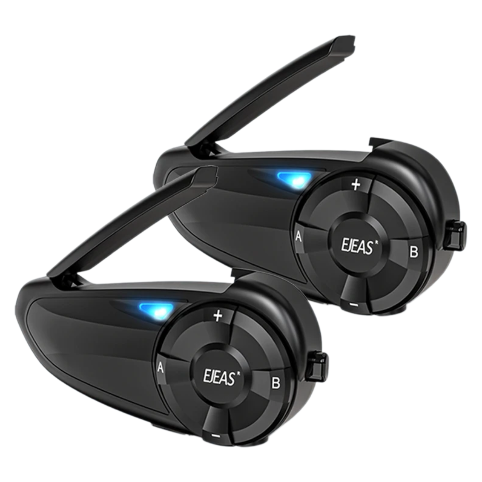 2-Piece Waterproof Helmet Intercom Set with Type-C