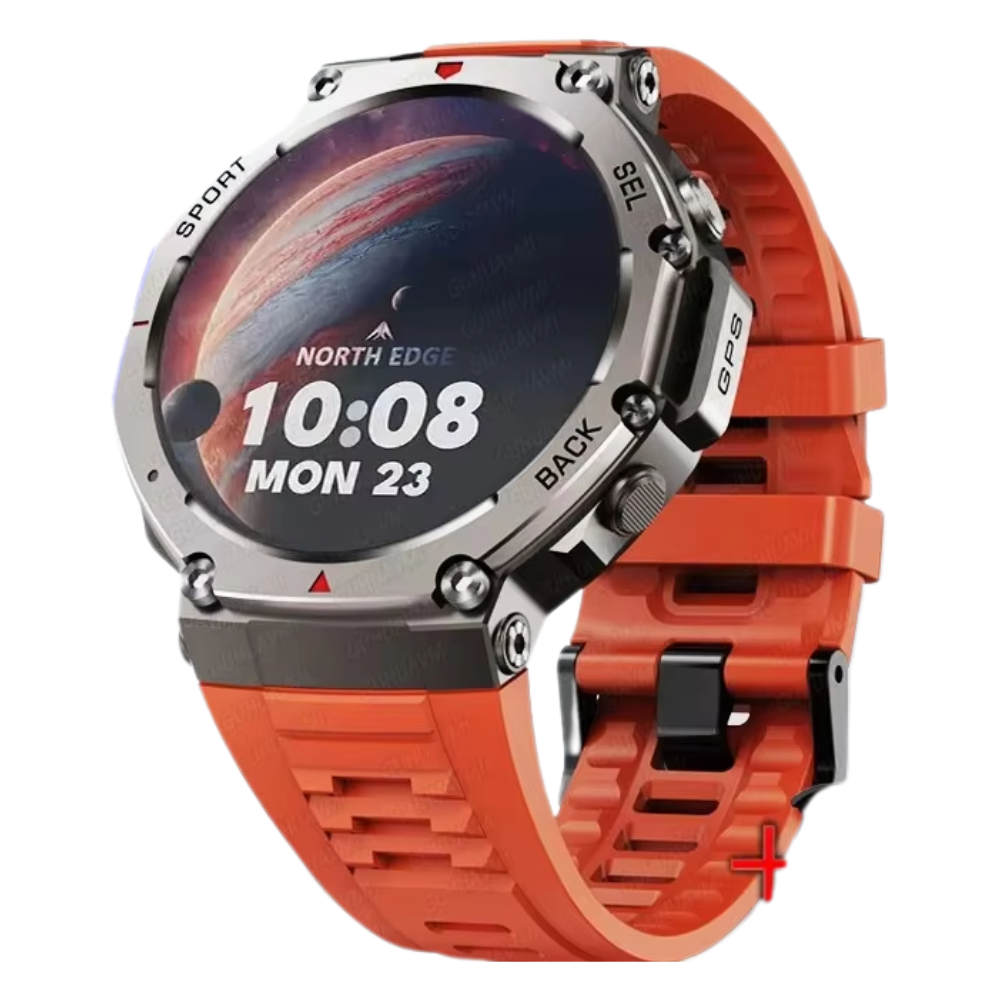 Outdoor Smartwatch with Heart Rate Monitor, AMOLED Screen and Long Battery Life