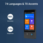 Travel-Friendly Multi-Language Translator with Long Battery Life