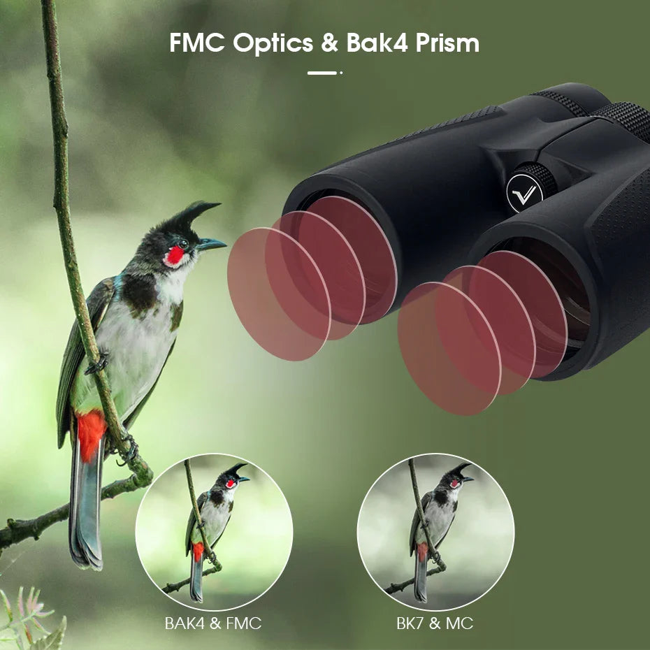 8x42 Waterproof ED Binoculars for Birdwatching and Travel