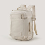 Beige Expandable Travel Backpack with USB and Laptop Slot