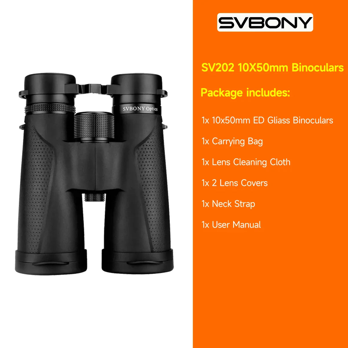 Long-Range HD Binoculars 10x50 for Outdoor Adventures