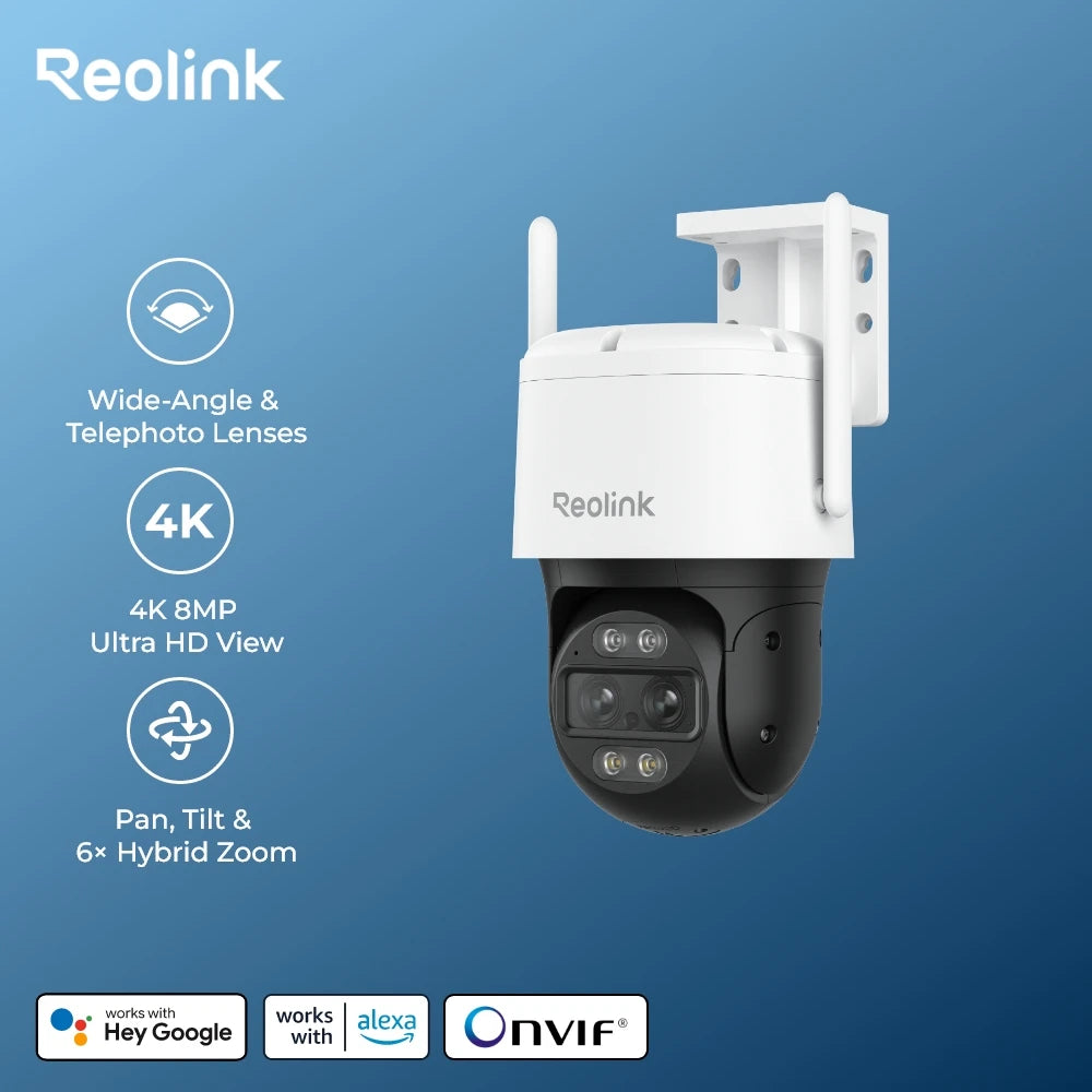 4K Outdoor Security Camera with 256GB Storage & AI Tracking