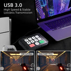2-in-1 4K HDMI Capture Card & Switch with USB 3.0 and Audio Out