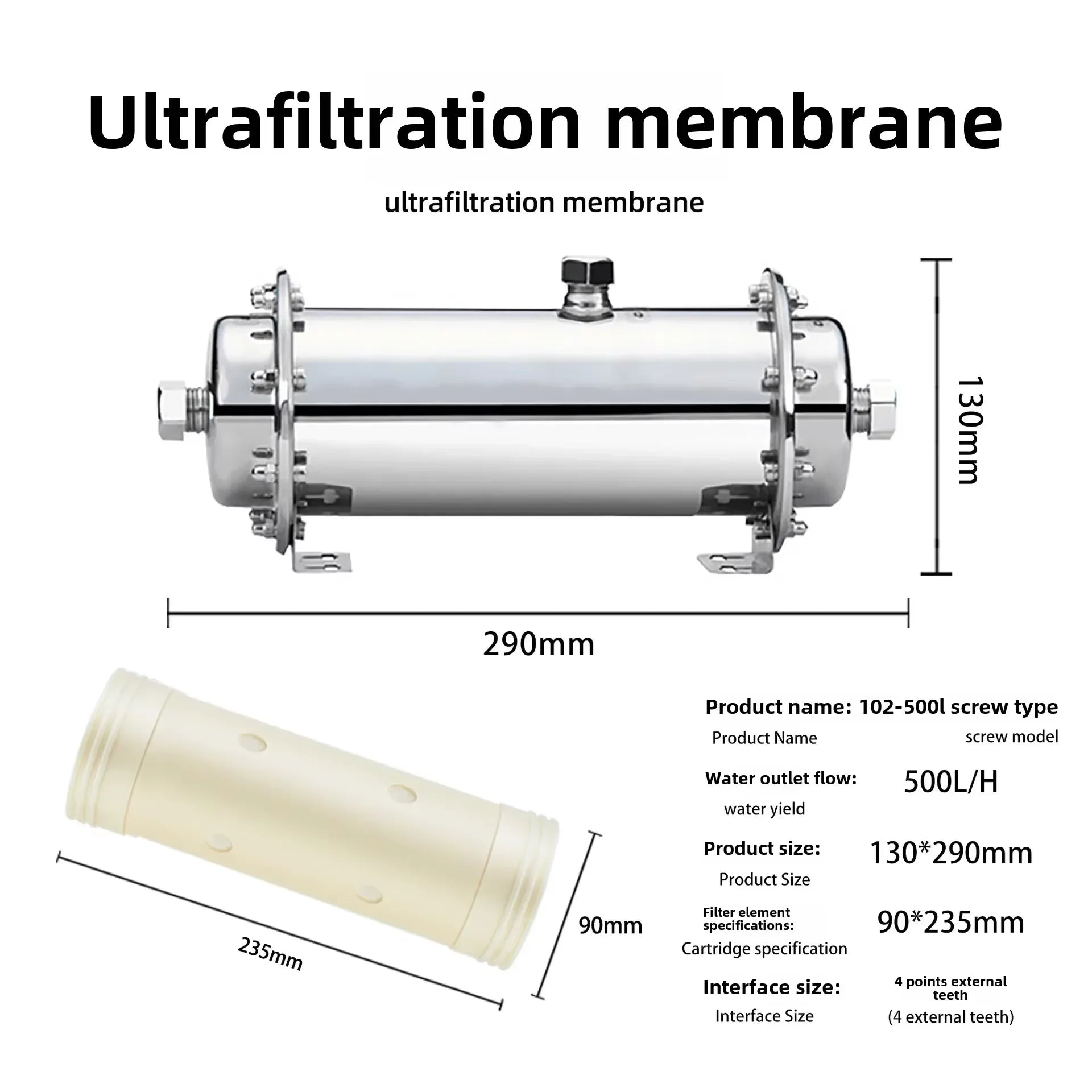 Portable Water Filtration System – 0.01 Micron Purifier for Clean Drinking Water