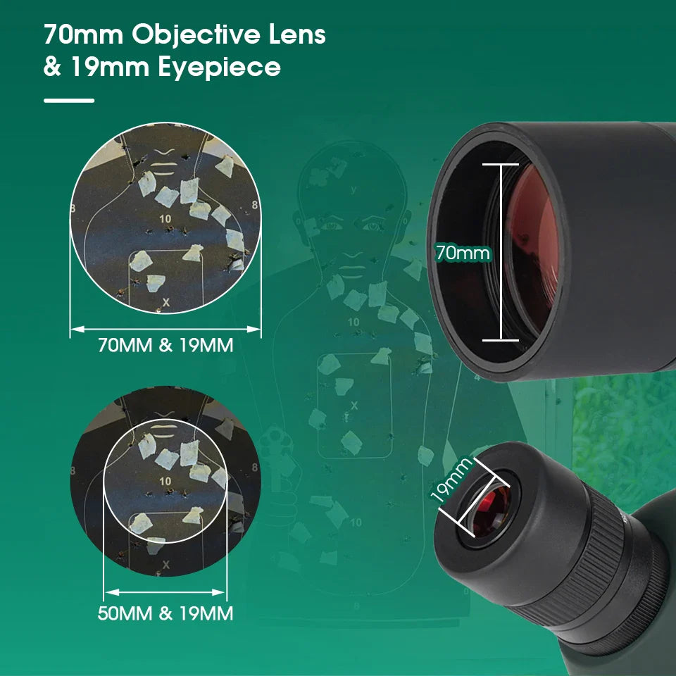 Compact 15-45x50 Zoom Spotting Scope for Outdoor Use with Tripod