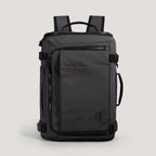 Black Expandable Travel Backpack with Laptop and USB Port