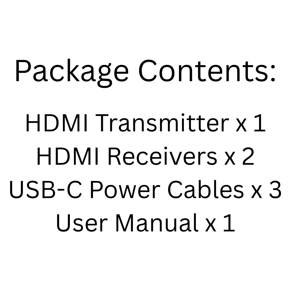 1080P HDMI Wireless Extender 50m with 2 Receivers