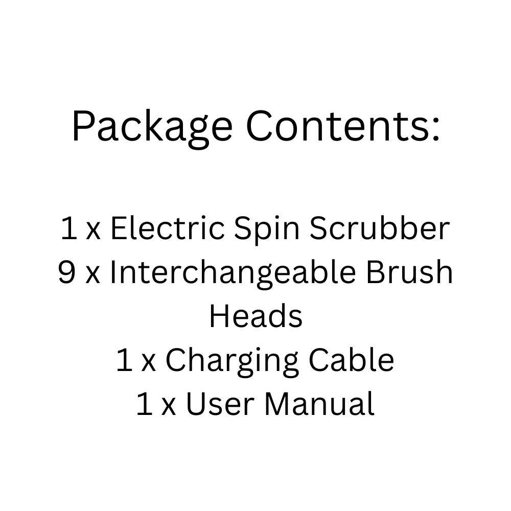 Cordless Electric Spin Scrubber with 9 Brush Heads – Waterproof Bathroom & Kitchen Cleaner