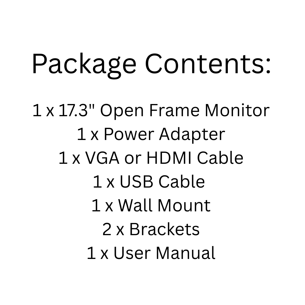 17-Inch Resistive Touch Monitor – Industrial Display with USB & HDMI Inputs