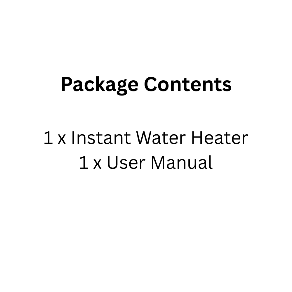 5500W Tankless Water Heater LCD Display, IPX4 Waterproof, With Accessories