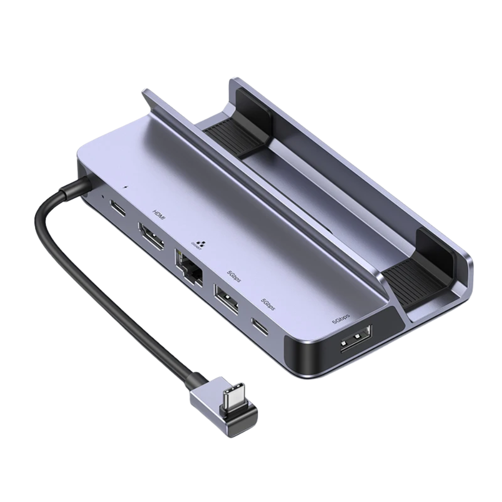 6-in-1 USB-C Dock for Steam Deck, Nintendo Switch & MacBook – 4K HDMI, Ethernet, 100W PD